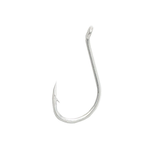 Крючок Gamakatsu LS-5314T № 5/0 (5 шт/уп) (никель, отогнутое ушко, средняя проволока). Фото №2