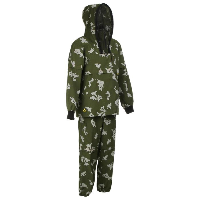 Костюм летний Антигнус с ловушками ткань смесовая цвет: Березка р. 48-50/176. Фото №2 Костюм летний Антигнус с ловушками ткань смесовая цвет: Березка р. 48-50/176. Фото №2
