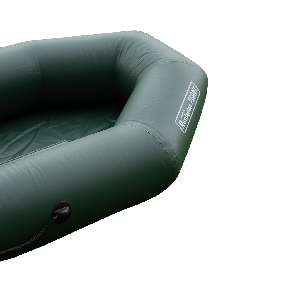 Лодка надувная ПВХ Remington А260 надувное дно (зеленый). Фото №4