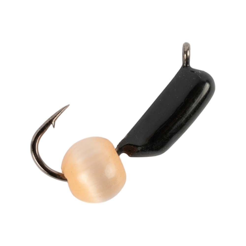 Мормышка вольфрамовая Trye Weight черная "Гвоздешарик" d2,0мм кошачий глаз, оранжевый (10шт). Фото №2 Мормышка вольфрамовая Trye Weight черная "Гвоздешарик" d2,0мм кошачий глаз, оранжевый (10шт). Фото №2