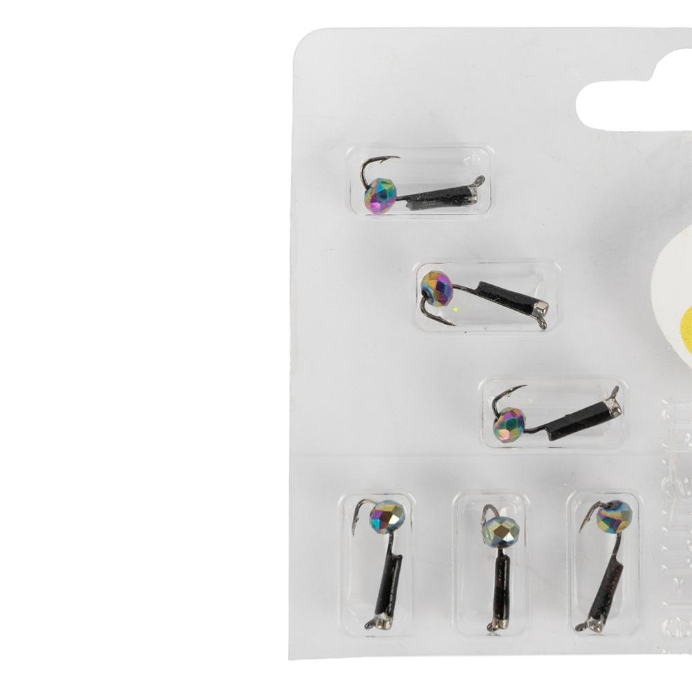 Мормышка вольфрамовая Зеленый мыс "Столбик с колпачком" d1,5 дискотека хамелеон (15шт. упак.). Фото №3