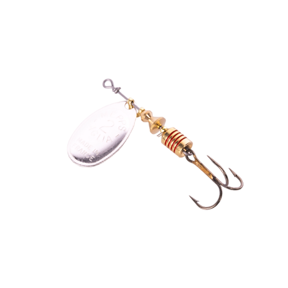 Блесна вращающаяся Mepps Aglia №2, 4,5гр, цвет (Silver) серебро. Фото №1