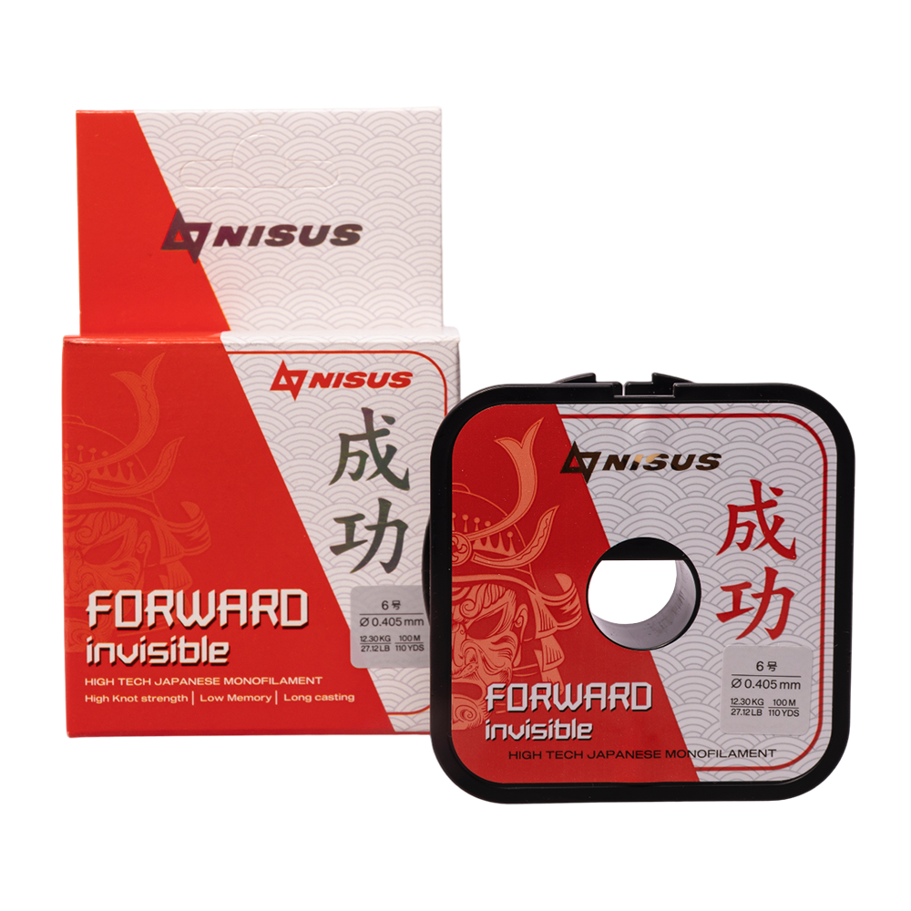 Леска Nisus Forward Invisible 0,405mm/100m Nylon (N-FI-0405-100) . Фото №1