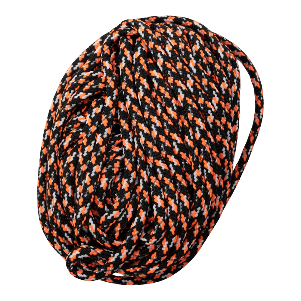 Шнур светоотражающий "СЛЕДОПЫТ", d-4 мм, L-10 м, черный-оранжевый-белый. Фото №3