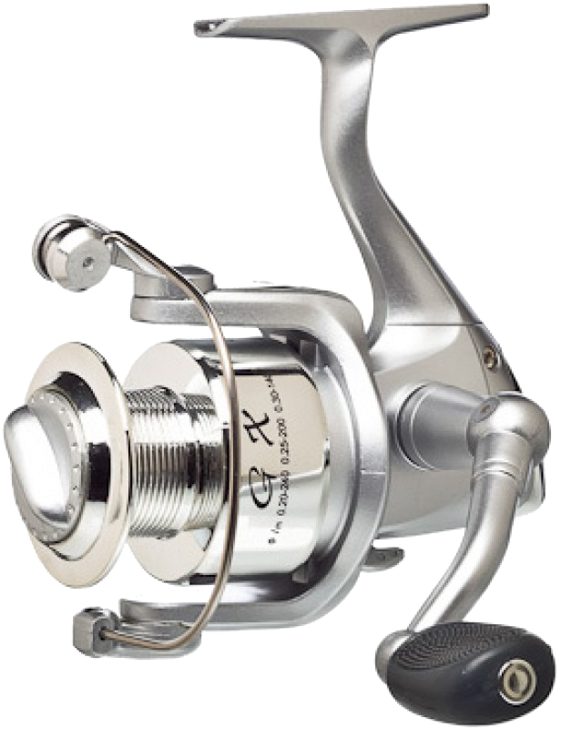 Катушка Yoshino GXF-4000 4bb, передний фрикцион, графитовая хромированная шпуля. Фото №1