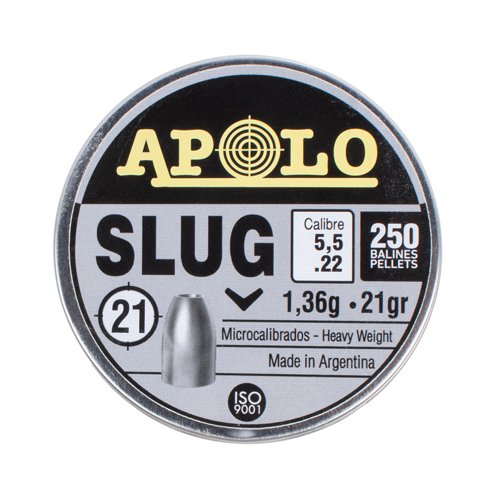 Пуля пневматическая APOLO "Slug", для винтовки, 5,5 1.36 гр. (250 шт.). Фото №1