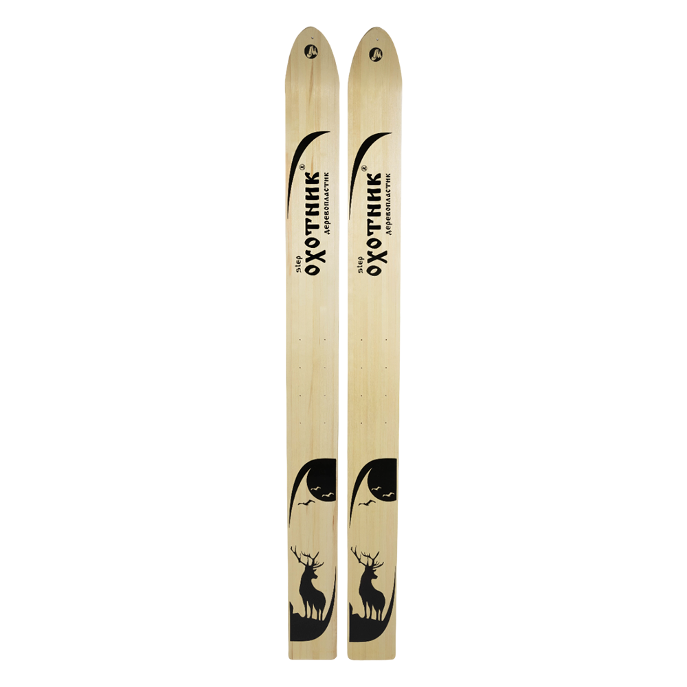 Лыжи "Охотник" 185см (дерево / пластик)  . Фото №1