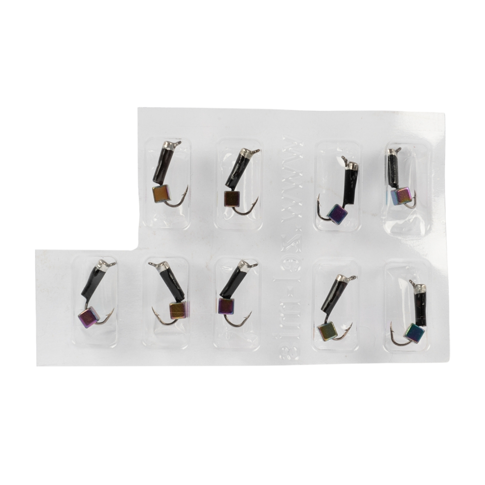 Мормышка вольфрамовая Зеленый мыс "Столбик с колпачком" d1,5 куб хамелеон (15шт. упак.). Фото №2