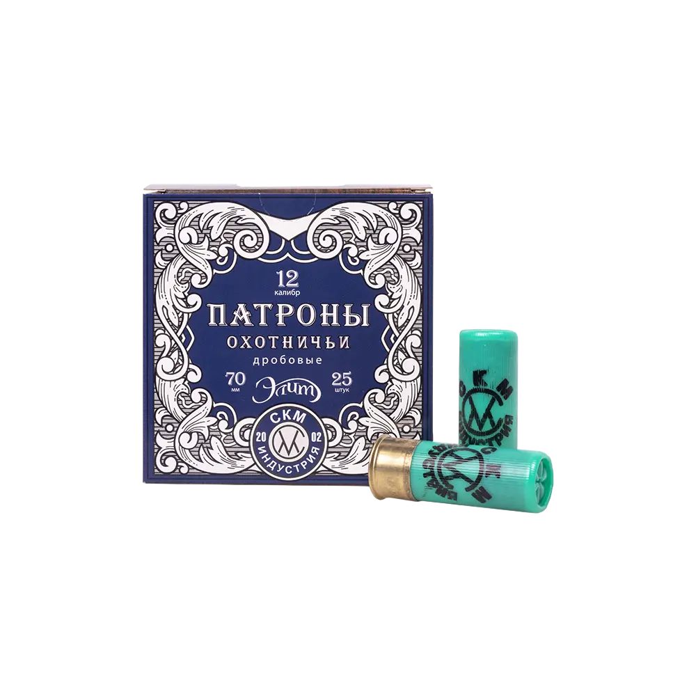 СКМ Патрон охотничий 12/70, №5 36 гр. б/к "Элит" (п. Импорт) ( в пачке 25 шт.). Фото №1 СКМ Патрон охотничий 12/70, №5 36 гр. б/к "Элит" (п. Импорт) ( в пачке 25 шт.). Фото №1