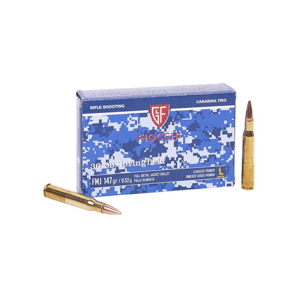Патрон нарезной FIOCCHI калибр 30-06 SPRG FMJ LL 147 grn. (в пачке 20 шт.). Фото №2