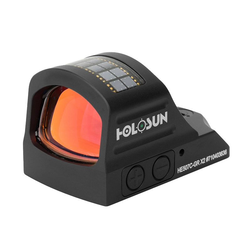 Коллиматорный прицел HOLOSUN Micro HE507C-GR зелёная марка без кронштейна. Фото №1