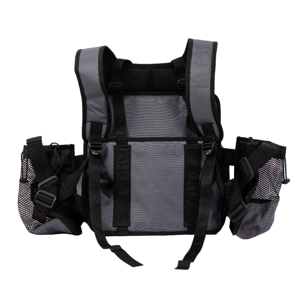 Сумка-рюкзак "СЛЕДОПЫТ" для зимнего ящика универсальная, 4 кармана, цвет серый. Фото №17