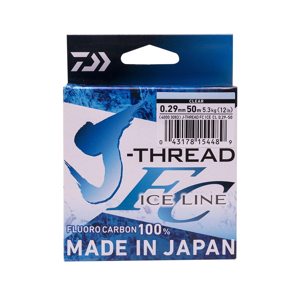 Леска Daiwa J-THREAD FC ICE LINE 0.29mm-50m. Фото №1 Леска Daiwa J-THREAD FC ICE LINE 0.29mm-50m. Фото №1