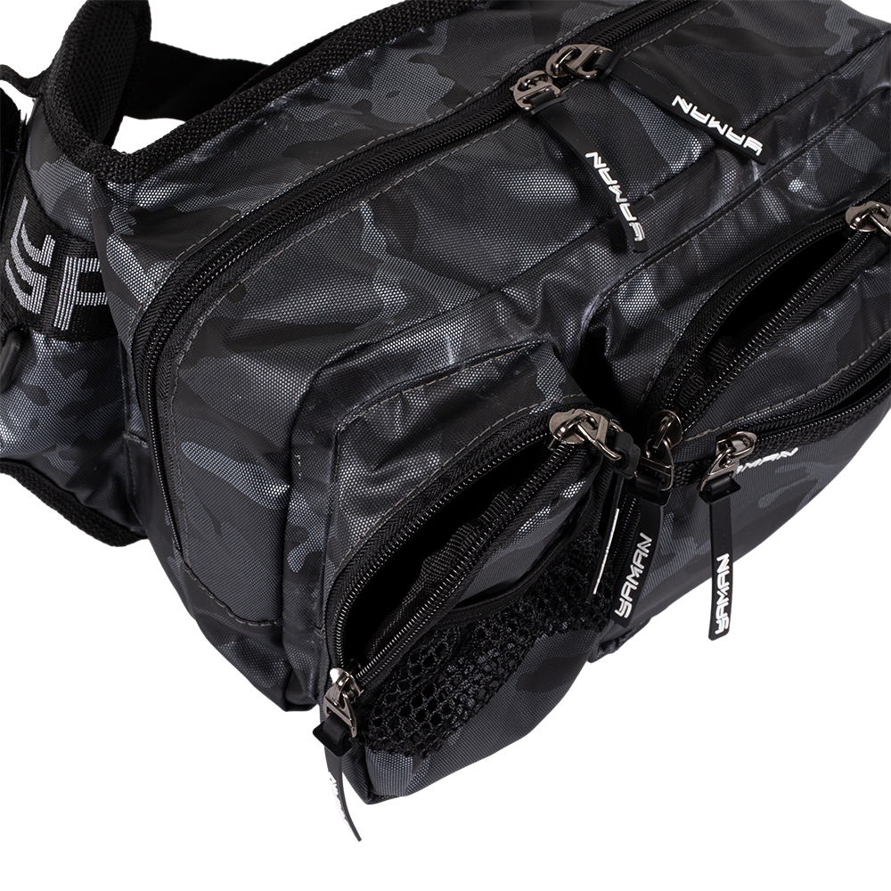 Сумка рыболовная "Yaman" Fishing Hip Bag, 28х21х17 см, цв. серый камуфляж/6/. Фото №2 Сумка рыболовная "Yaman" Fishing Hip Bag, 28х21х17 см, цв. серый камуфляж/6/. Фото №2