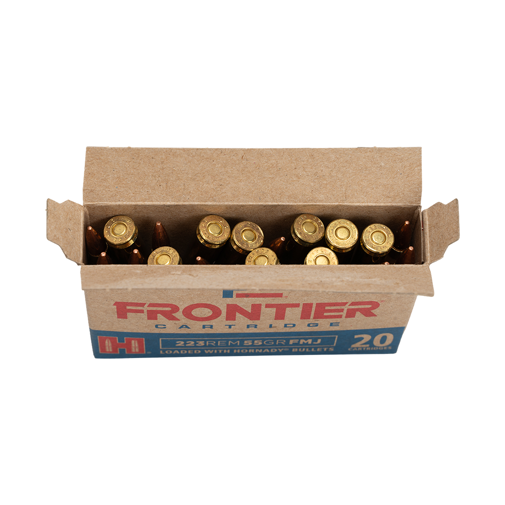 Патрон нарезной HORNADY Frontier кал. 223 REM FMJ 3,58 гр./ 55 gr. (в пачке 20 шт). Фото №2
