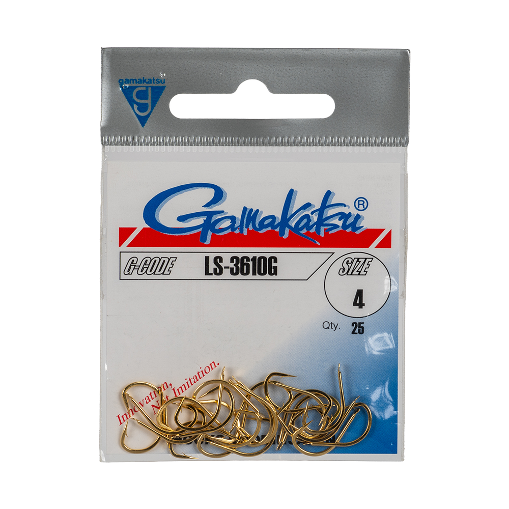 Крючок Gamakatsu Hook LS-3610G Gold №04. Фото №1
