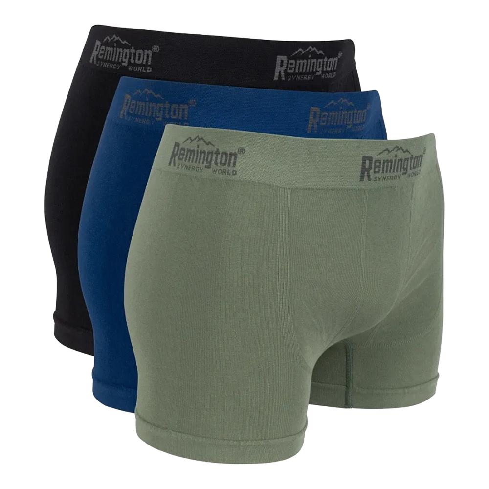 Мужские трусы боксеры Remington, set 3 pieces (черный, синий, зеленый) р. L/XL. Фото №1