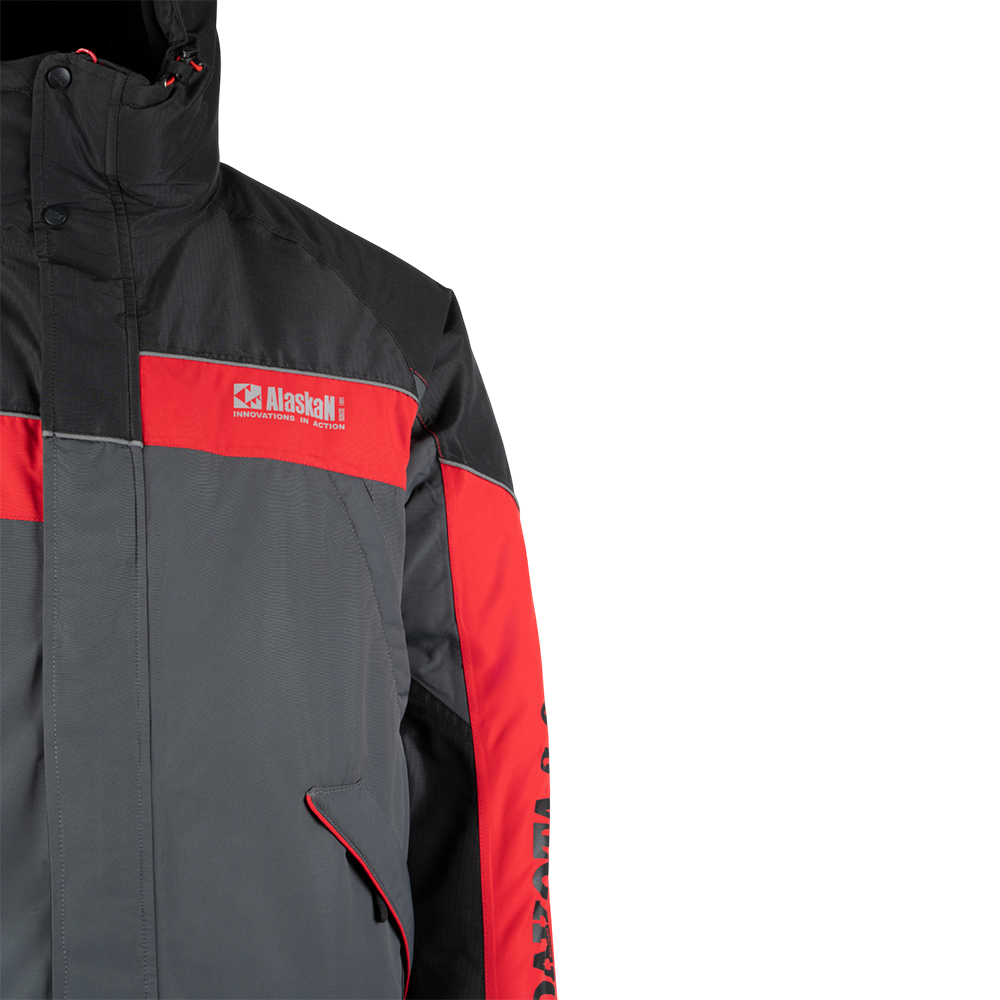 Костюм Alaskan Dakota 2.0 cерый/черный/красный р. XL. Фото №2 Костюм Alaskan Dakota 2.0 cерый/черный/красный р. XL. Фото №2