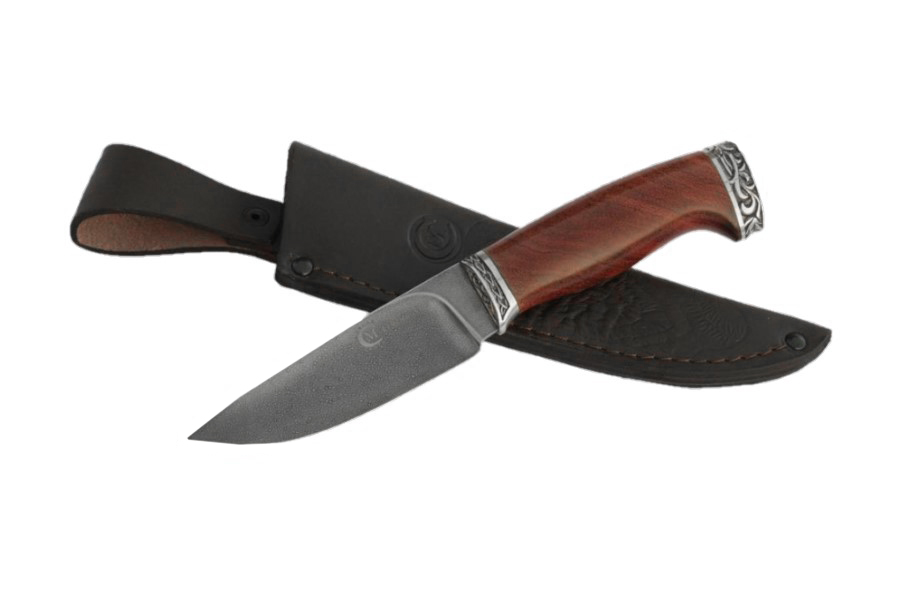 Нож "Сокол" кованая стальХВ-5, литье, рукоять из ценных пород дерева (ИП Семина). Фото №2