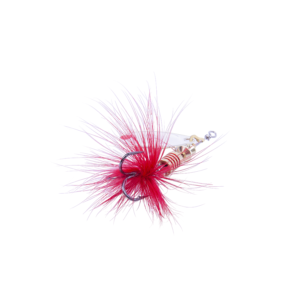 Блесна вращающаяся MADFISH Aglia №2, 4,5гр, цвет (Silver-red-dot). Фото №3