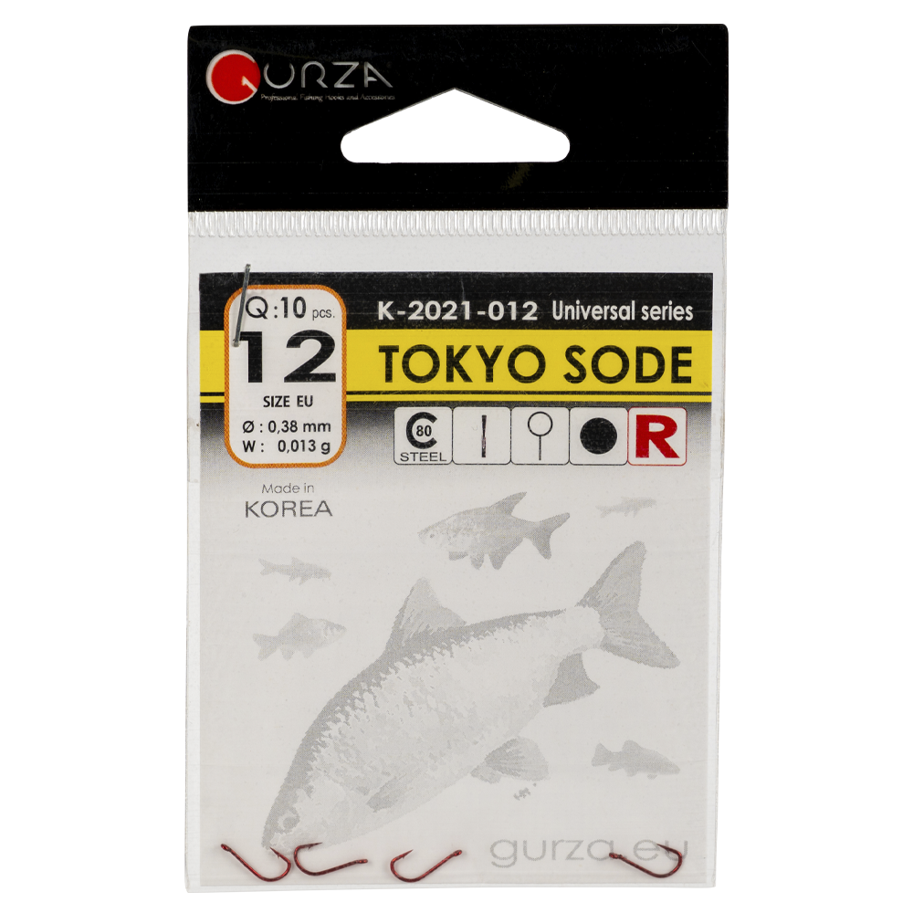Крючок Gurza TOKYO SODE R #12  10 шт/уп.. Фото №1