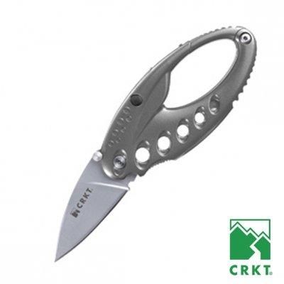 Нож складной CRKT Lumabiner-sonic silver, 9080S (карабин, светодиод). Фото №2