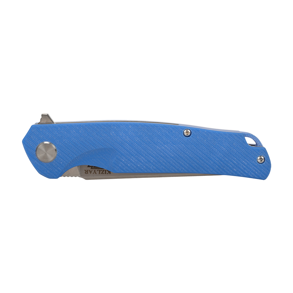 Нож складной Кизляр Shark, клинок D2, рукоять G10, синий. Фото №7