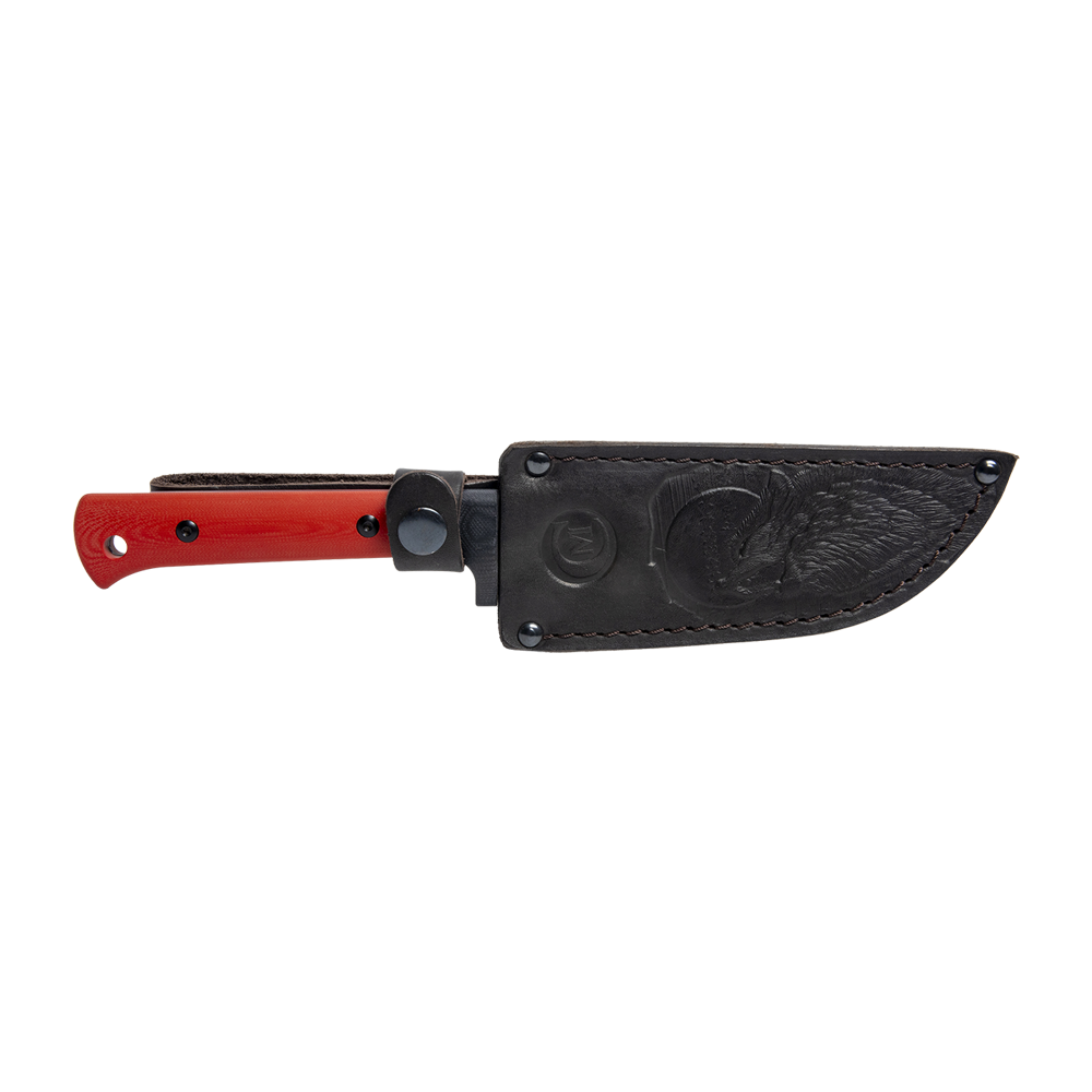 Нож МС Узбекский средний, клинок VG-10, ц.м. рукоять G10 красный, прит.черн.. Фото №7 Нож МС Узбекский средний, клинок VG-10, ц.м. рукоять G10 красный, прит.черн.. Фото №7