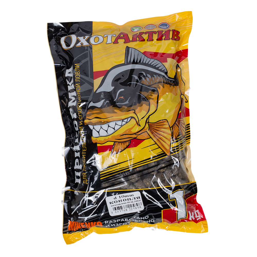 Гранулы «ОхотАктив» 10мм, Конопля (1кг) Classic. Фото №1 Гранулы «ОхотАктив» 10мм, Конопля (1кг) Classic. Фото №1