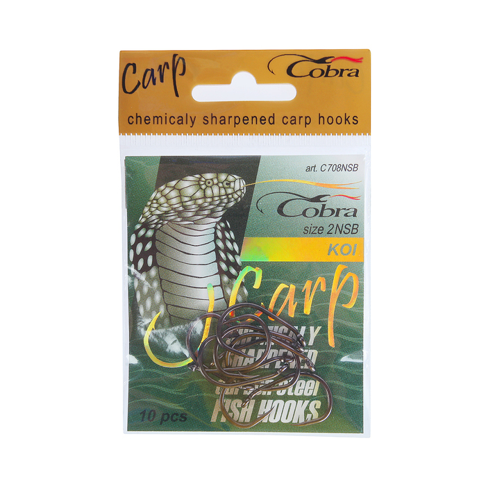 Крючок "Carp Koi" NSB-006 708 (10шт) (Cobra). Фото №2