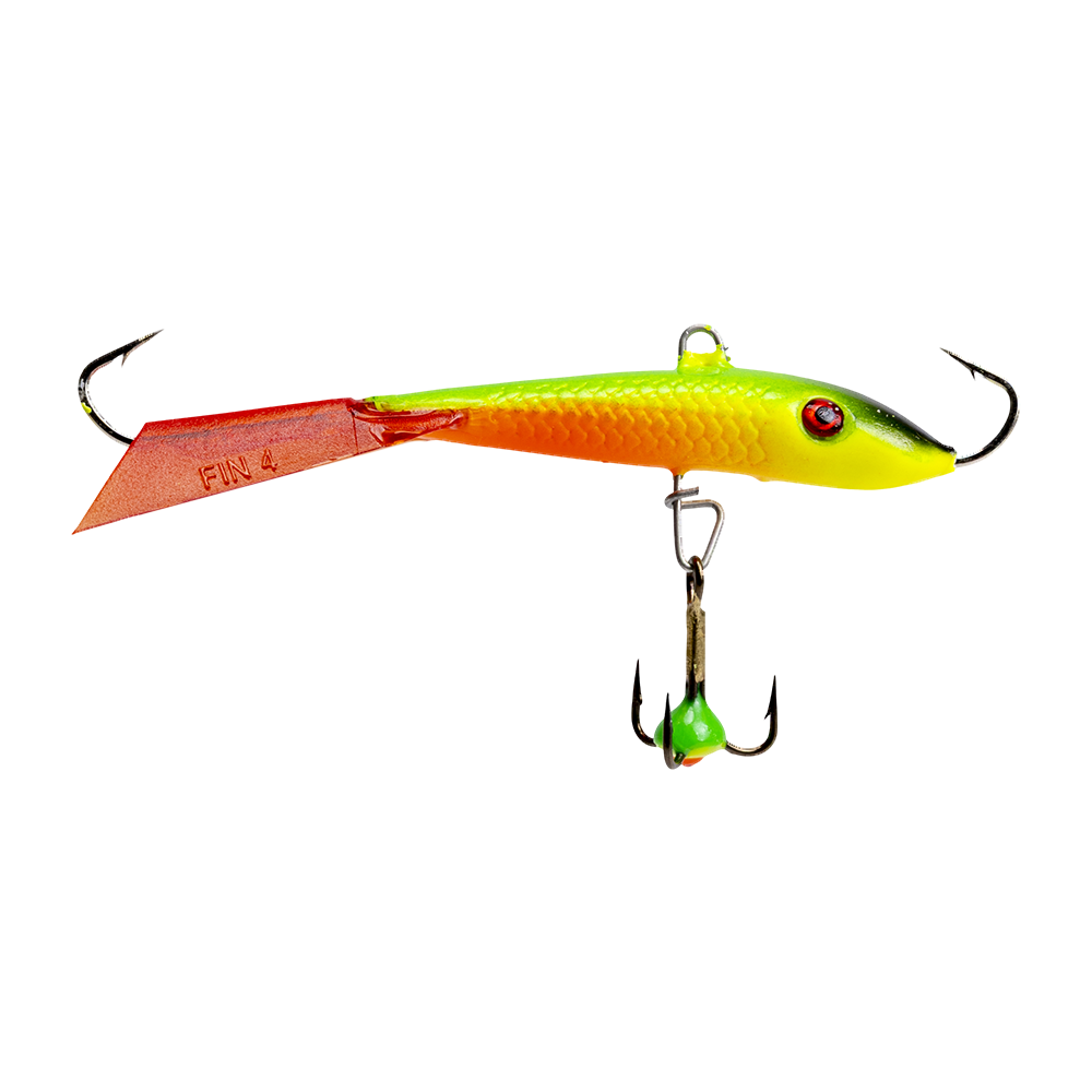 Балансир Lucky John FIN 60мм, 11гр, цвет (26RT) с тройником. Фото №1