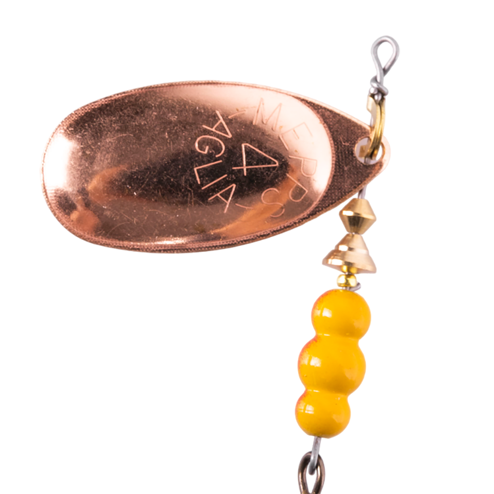 Блесна вращающаяся Mepps Aglia №4, 9гр, цвет (Copper) медь. Фото №2 Блесна вращающаяся Mepps Aglia №4, 9гр, цвет (Copper) медь. Фото №2