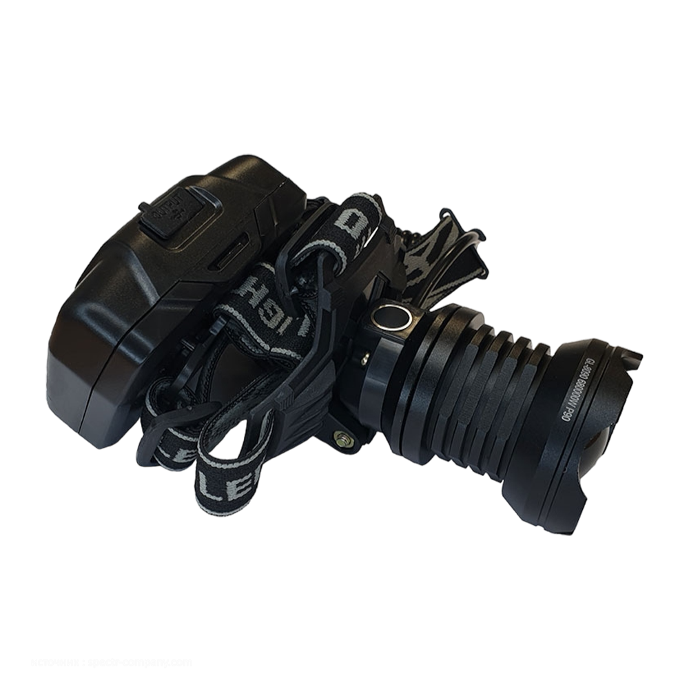 Фонарь на голову аккумуляторный FA-8090-Р90 (мощный диод Р90, 3 аккумулятора, заряд. USB, power bank). Фото №2