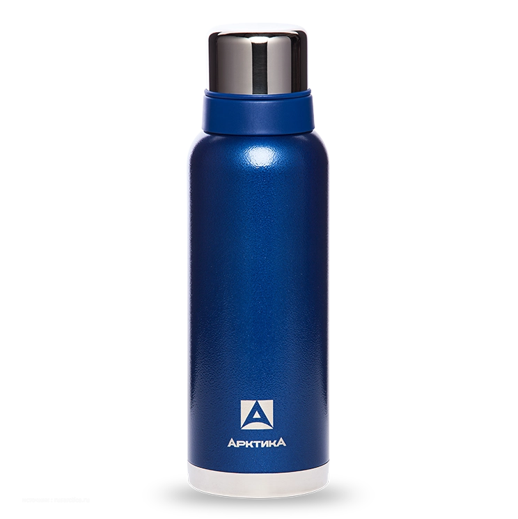 Термос "Арктика", вакуумный, бытовой, синий, 1200 мл. Фото №2