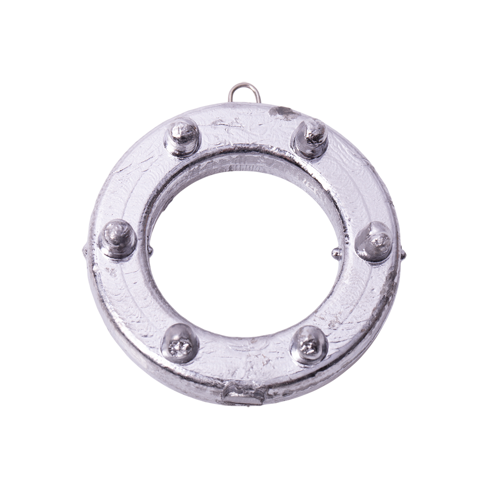 Груз "Кольцо" с шипами и ушком 110гр.. Фото №2