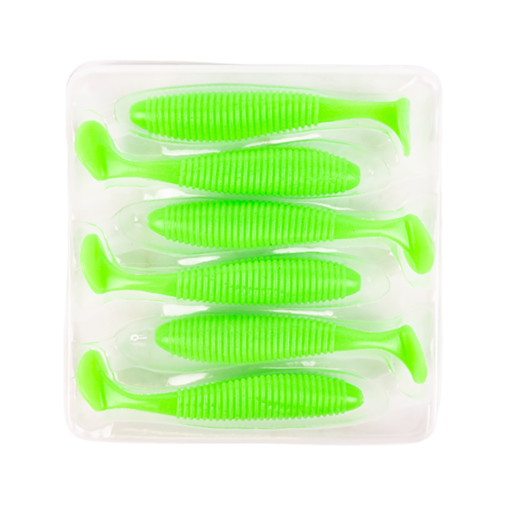 Виброхвост Lucky John Pro Series Joco Shaker 2,5" 63мм, (6шт. упак.) цвет F14. Фото №2