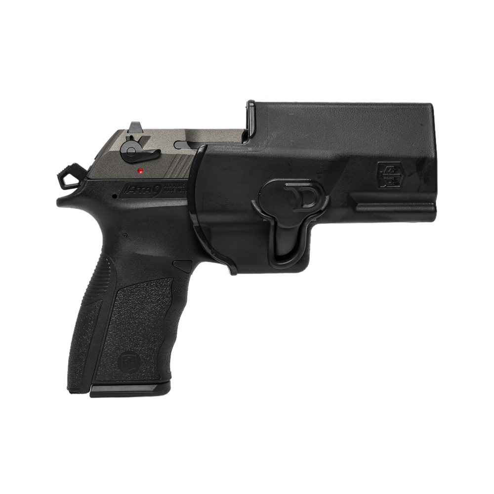 Пистолет АТА9 калибр 9*19 мм, Tungsten, вольфрамовый затвор, черная рамка. Фото №9