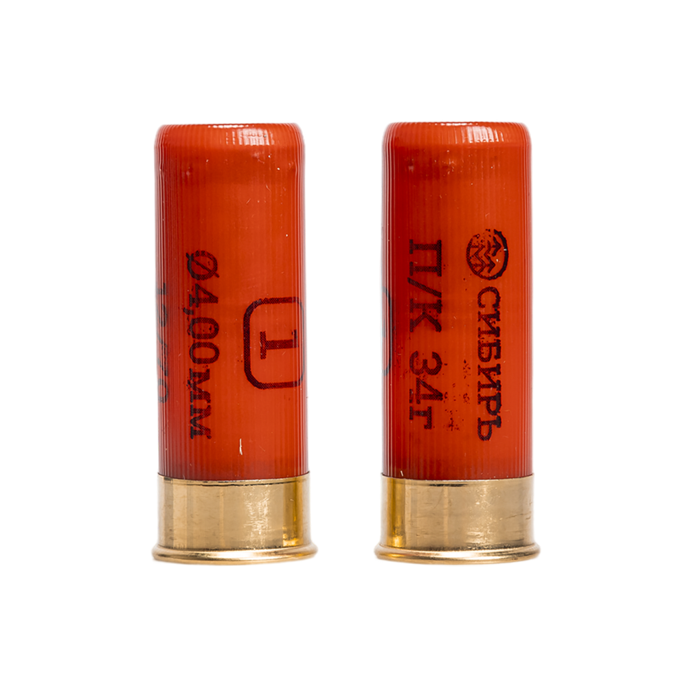 Патрон СИБИРЬ PREMIUM 12/70 охотничий дробовой 34г №1 (пачка 25 шт) (в коробке 250шт). Фото №3