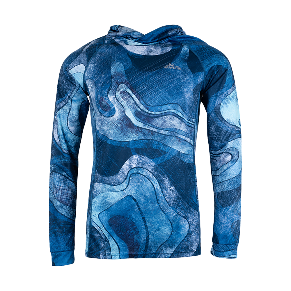 Лонгслив с капюшоном GRAYLING "Sargan" (Рифы) р. M. Фото №1