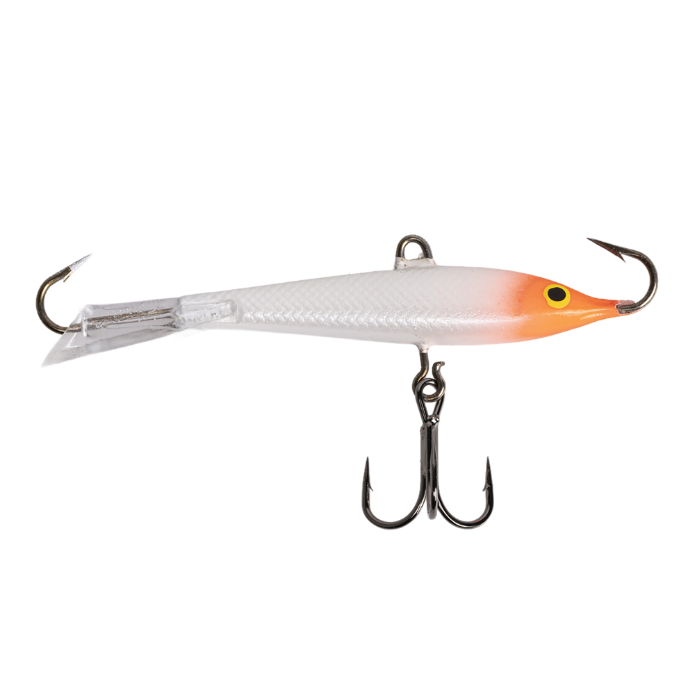 Балансир Kuusamo Tasapaino 75мм, 18гр, цвет (GLOW/FR/MeW) с тройником. Фото №1 Балансир Kuusamo Tasapaino 75мм, 18гр, цвет (GLOW/FR/MeW) с тройником. Фото №1