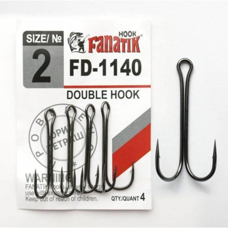 Крючок двойной Fanatik FD-1140 №2 (4 шт). Фото №2