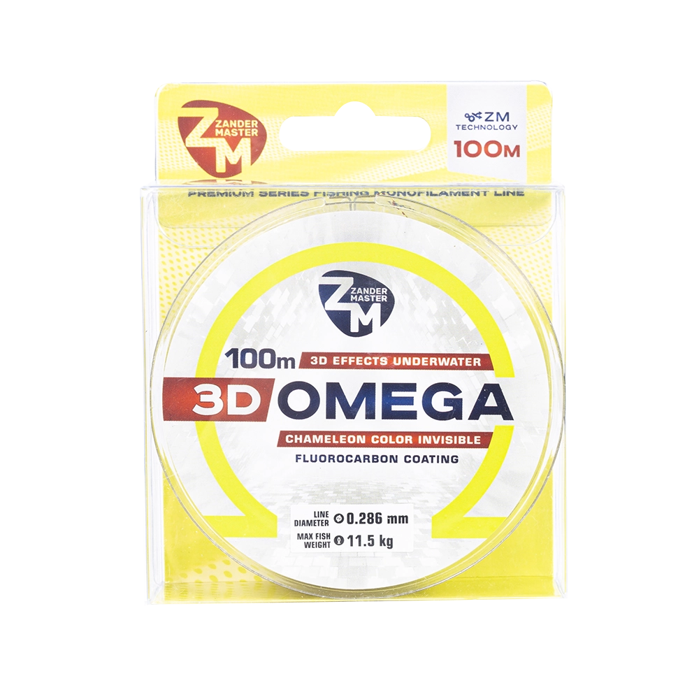 Леска монофильная ZM 3D OMEGA 0.286 100m. Фото №2 Леска монофильная ZM 3D OMEGA 0.286 100m. Фото №2