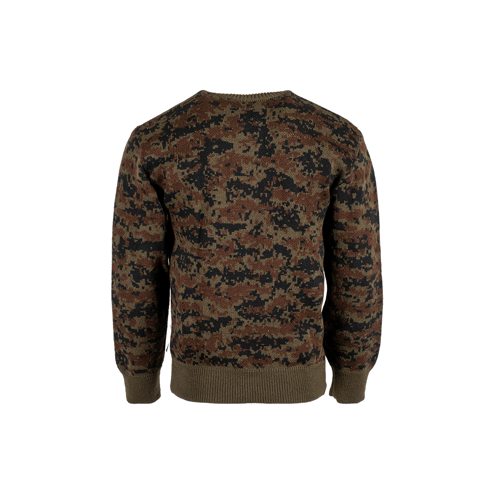 Джемпер п/ш V ворот (коричневый цифра), р. 50. Фото №4