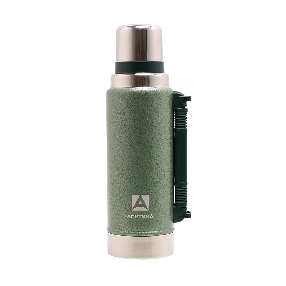 Термос "Арктика" для напитков вакуумный, бытовой, (зеленый),1.25 л. Фото №2