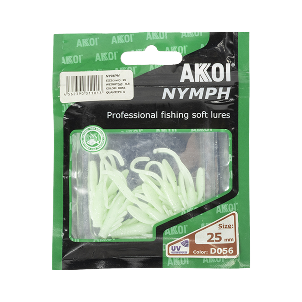 Съедобная резина нимфа AKKOI Nymph 25 D056. Фото №1 Съедобная резина нимфа AKKOI Nymph 25 D056. Фото №1