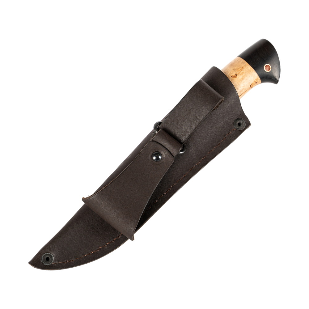 Нож МС Сокол, клинок кованая сталь Х12МФ, рукоять карельская береза, граб.. Фото №9