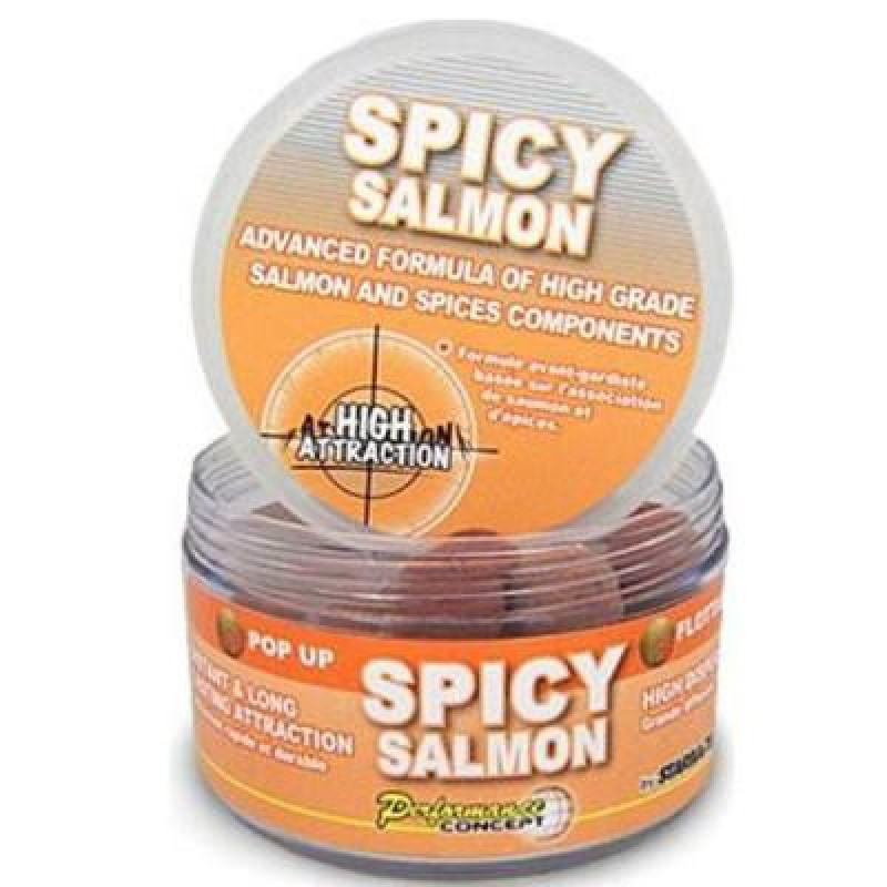 Бойлы плавающие Starbaits Performance Concept SPICY SALMON Pop-ups 14м, 0,05кг. Фото №1