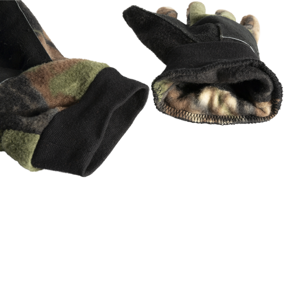 Перчатки Хольстер охотника с кожаными накладками / флис / темный лес. Фото №3 Перчатки Хольстер охотника с кожаными накладками / флис / темный лес. Фото №3