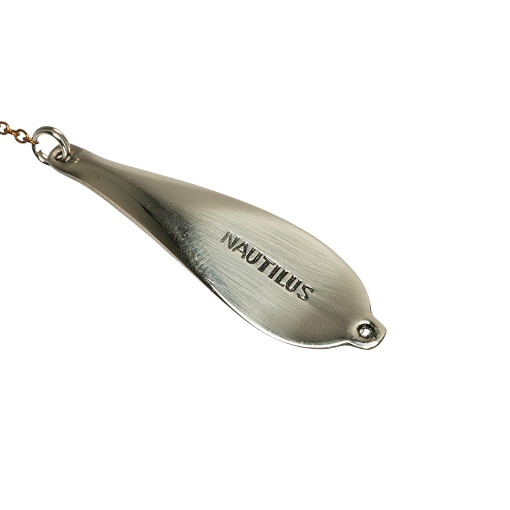 Блесна Puustjarven Nautilus 50мм, 9гр, цвет (Mes/Hop) цепочка-крючок. Фото №3