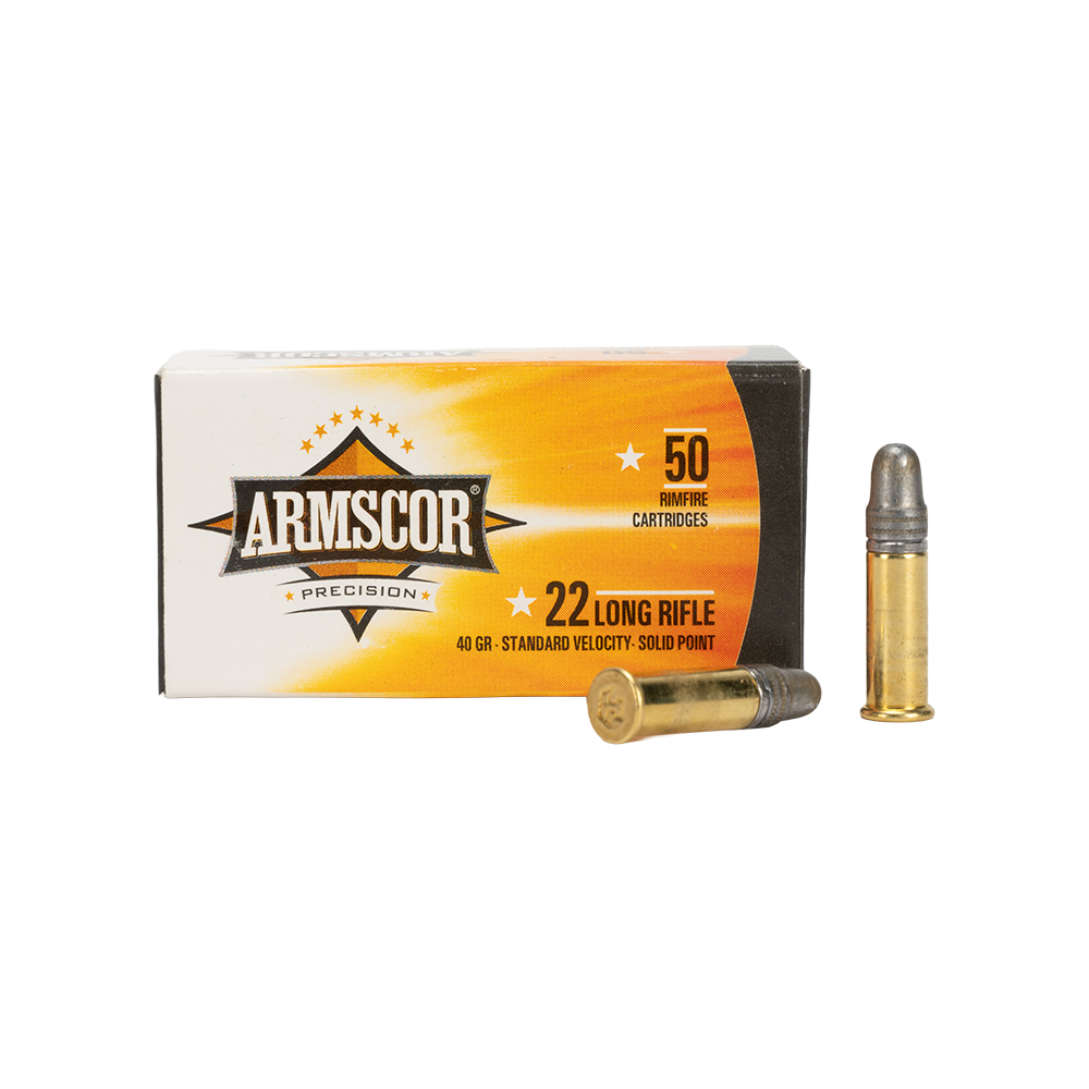 Патрон нарезной ARMSCOR 22 LR SV SP 40 grn. (в пачке 50 шт.). Фото №1